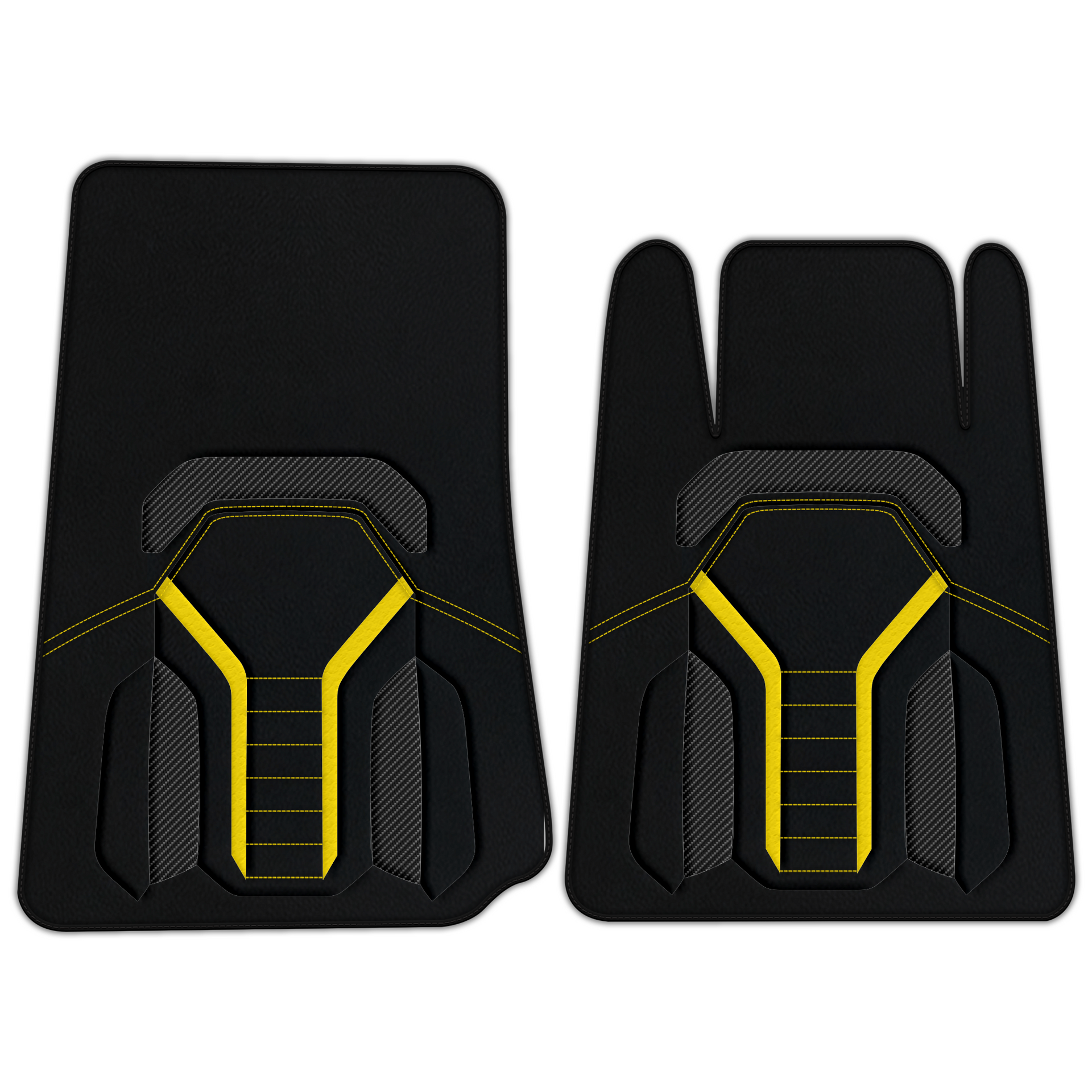 Custom Leather Mats for Lamborghini Espada 1968-1978 - AW27 Design