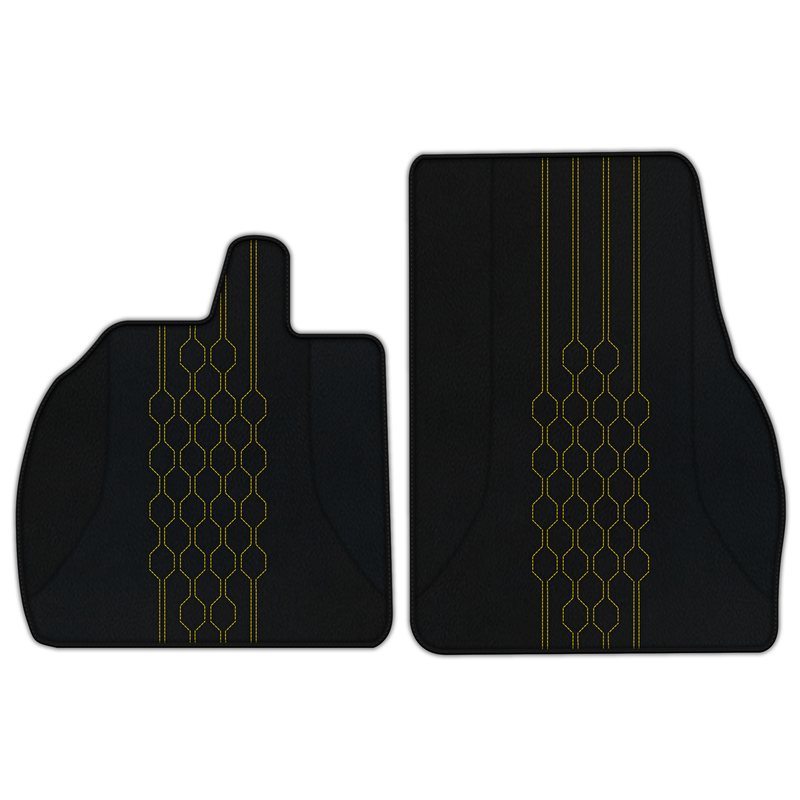 Customizable Leather Floor Mats with AW19 Pattern for Lamborghini Temerario (2025-2026)