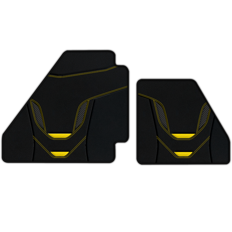 Customizable Leather Floor Mats with AW46 Pattern for Ferrari F40 (1987-1996)