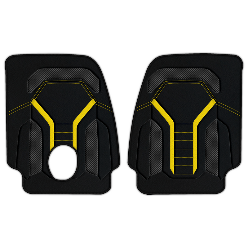 Customizable Leather Floor Mats with AW47 Pattern for Ferrari Monza SP2 (2018-2023)