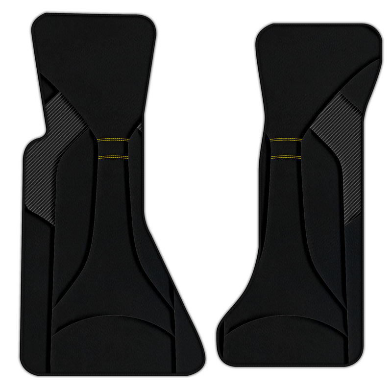Customizable Leather Floor Mats with AW48 Pattern for Chevrolet Corvette C4 (1984-1996)