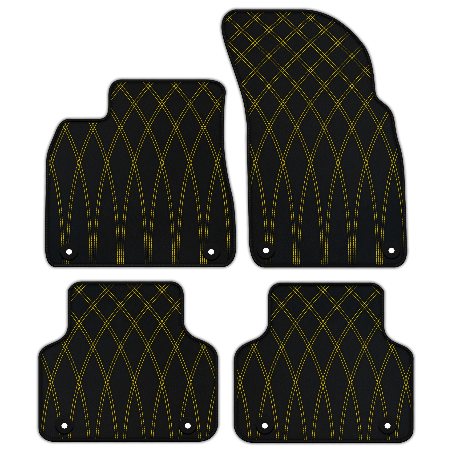 Customizable Leather Floor Mats with AW34 Pattern for Bentley Bentayga (2015-2023) - AutoWin