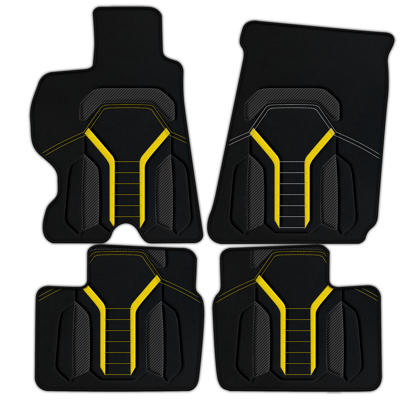Customizable Leather Floor Mats with AW47 Pattern for Ferrari FF (2011-2016)