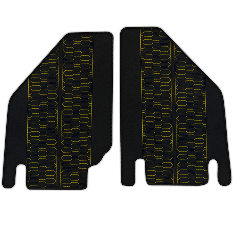 Customizable Leather Floor Mats with ER56 Pattern for Lamborghini Countach (1974-1990)
