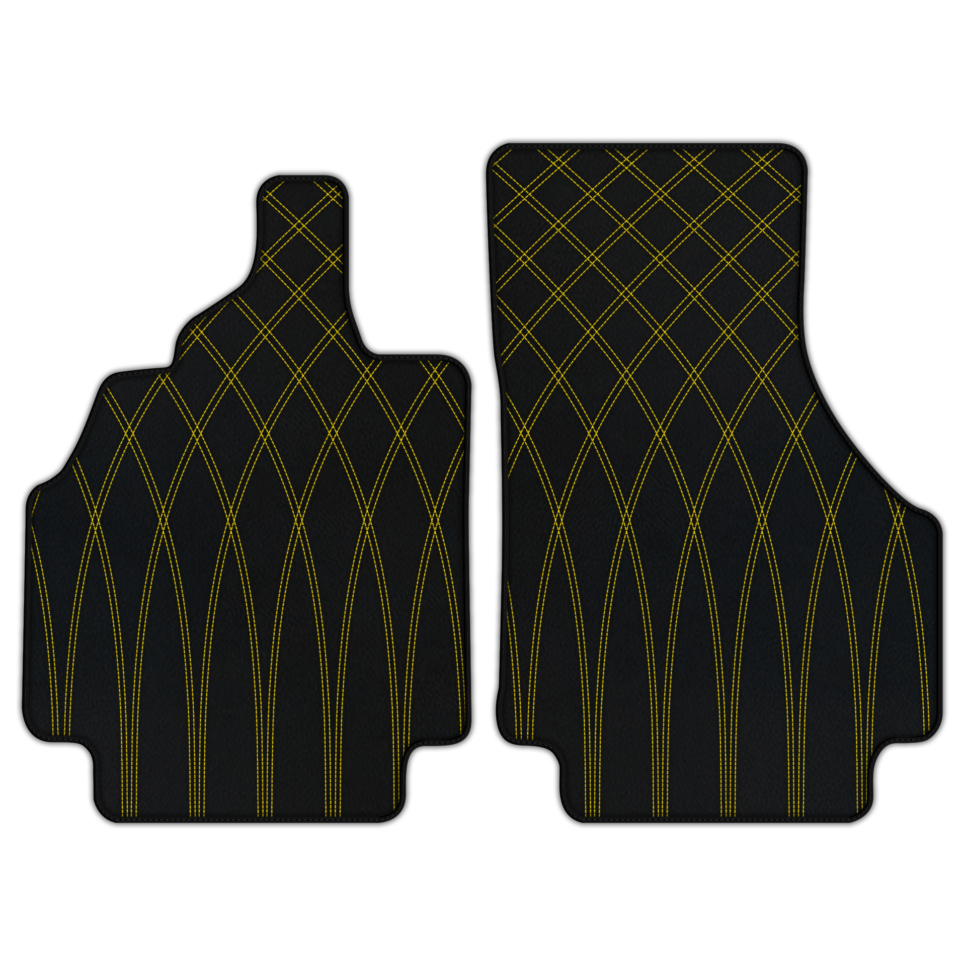 Custom Leather Floor Mats for Audi R8 (2007-2015) - Triangle Design