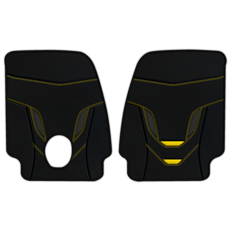 Customizable Leather Floor Mats with AW46 Pattern for Ferrari Monza SP2 (2018-2023)