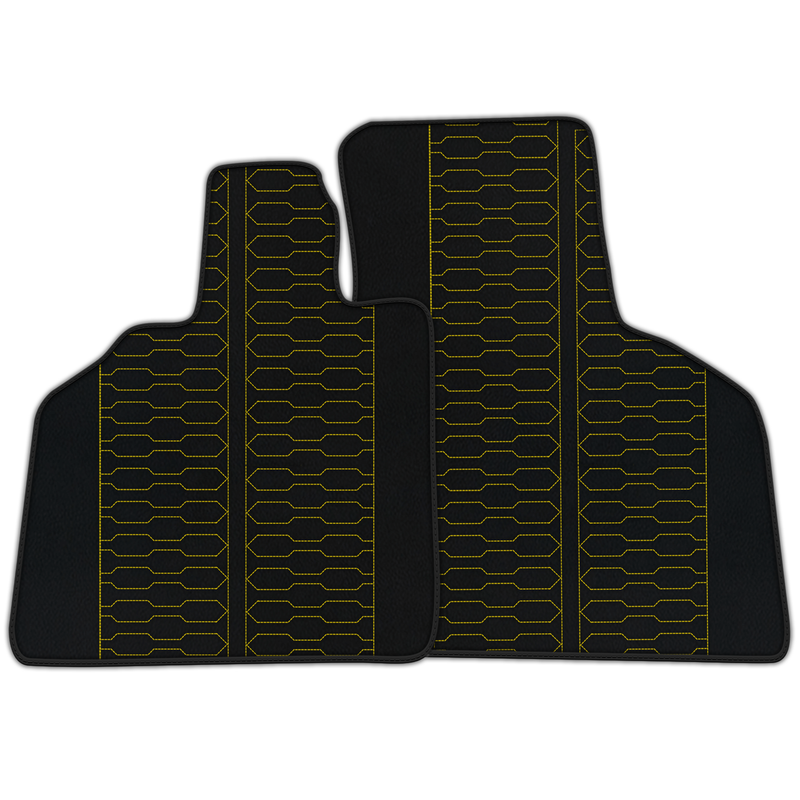 Customizable Leather Floor Mats with ER56 Pattern for Lamborghini Gallardo (2004-2014)