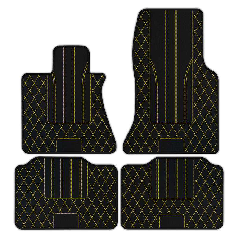 Customizable Leather Floor Mats with AW16 Pattern for Rolls Royce Phantom VIII (2017-2024)