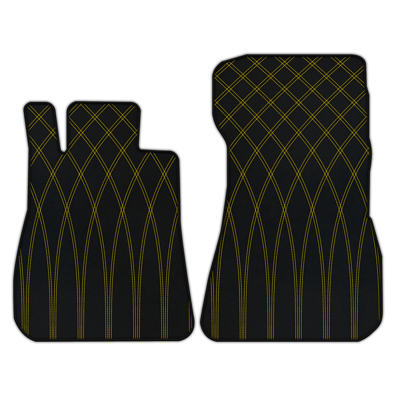 Customizable Leather Floor Mats with AW36 Pattern for Mercedes Benz AMG GT 2-Door Coupe (2014-2025)