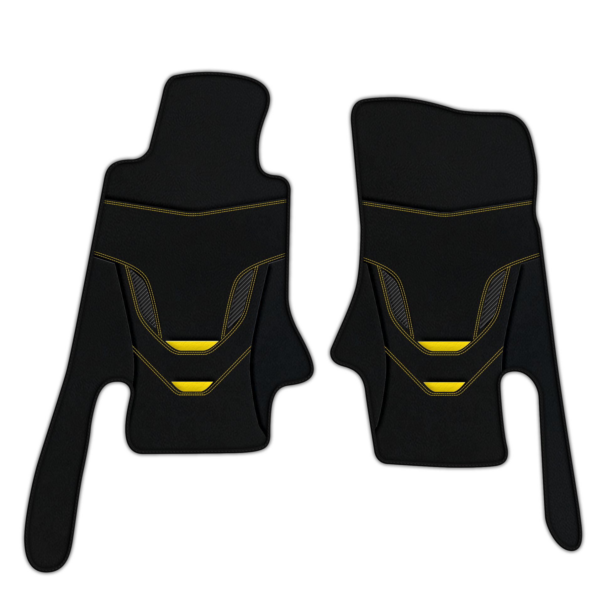 Customizable Leather Floor Mats for 1963-1967 Corvette - AW46 Pattern