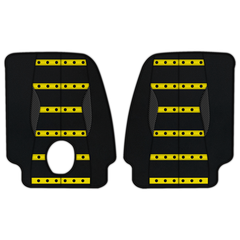 Customizable Leather Floor Mats with AW22 Pattern for Ferrari Monza SP2 (2018-2023)