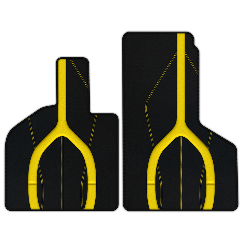 Customizable Leather Floor Mats with AW21 Pattern for Lamborghini Huracan Sterrato (2023-2024)