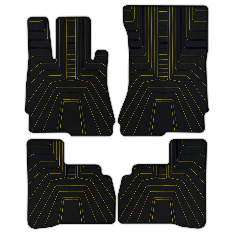 Customizable Leather Floor Mats with AW13 Pattern for Mercedes Benz S-Class W222 (2013-2020) Short Wheelbase