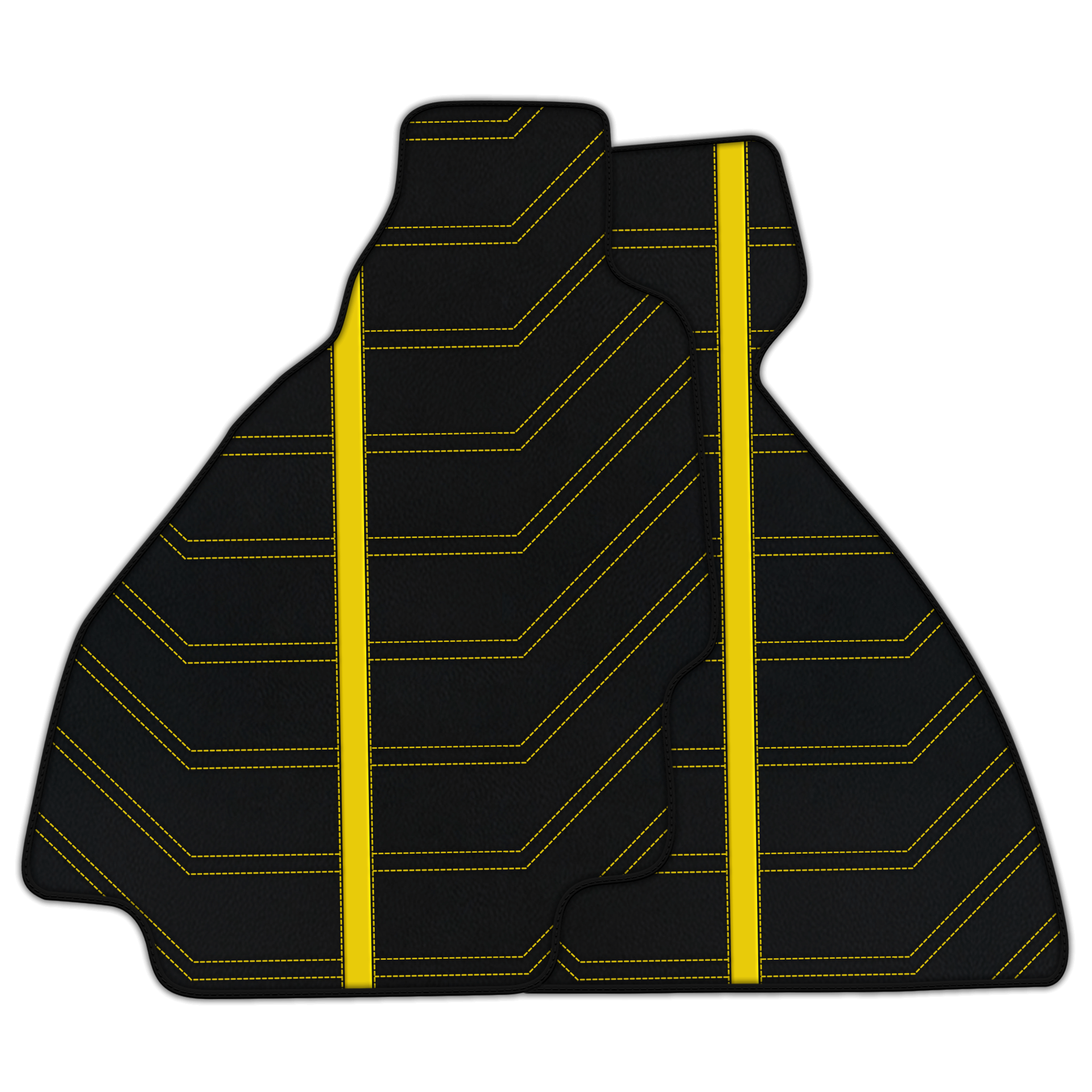 Dostosowywane dywaniki skórzane do samochodu z pojedynczym wzorem diamentu dla Ferrari 328 GTS (1985-1989) - AutoWin