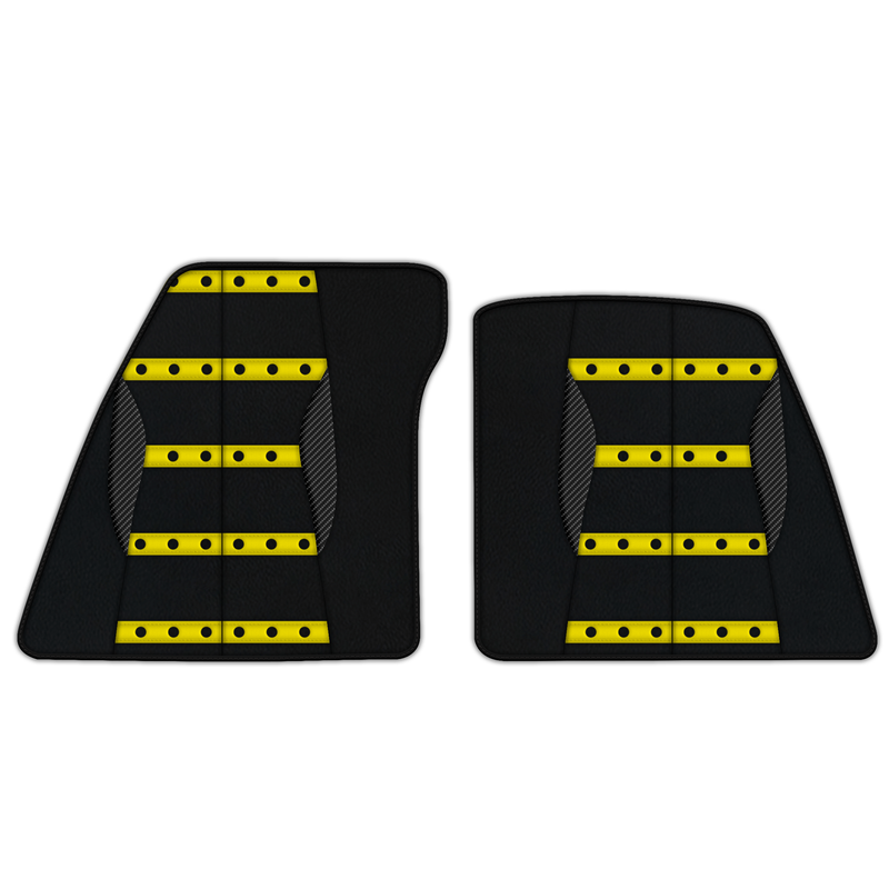 Customizable Leather Floor Mats with AW22 Pattern for Ferrari 296 GTB (2022-2025)