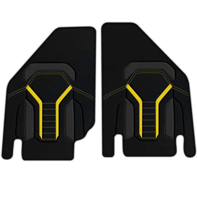 Customizable Leather Floor Mats with AW47 Pattern for Lamborghini Countach (1974–1990)