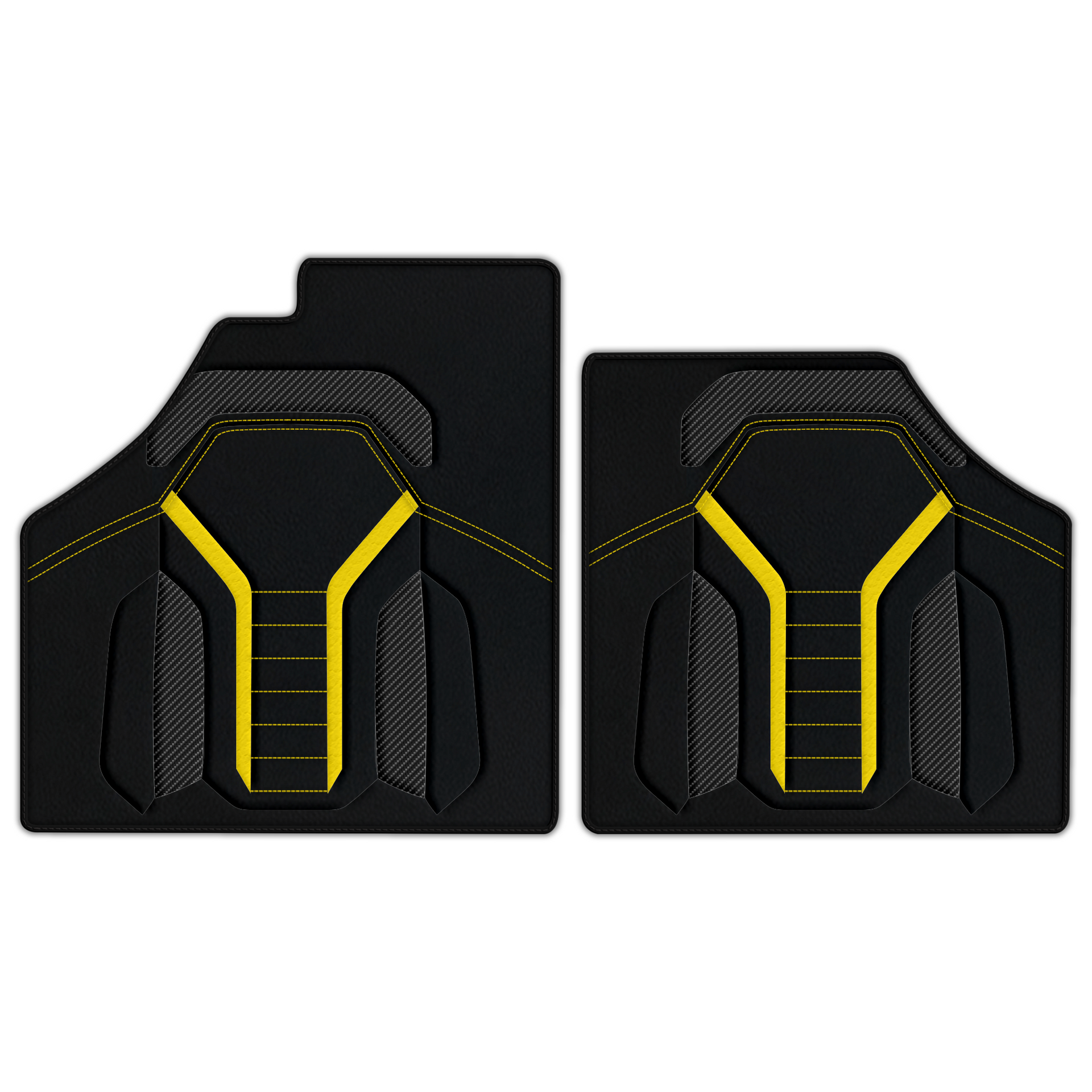Customizable Leather Floor Mats with AW23 Pattern for Ferrari Enzo