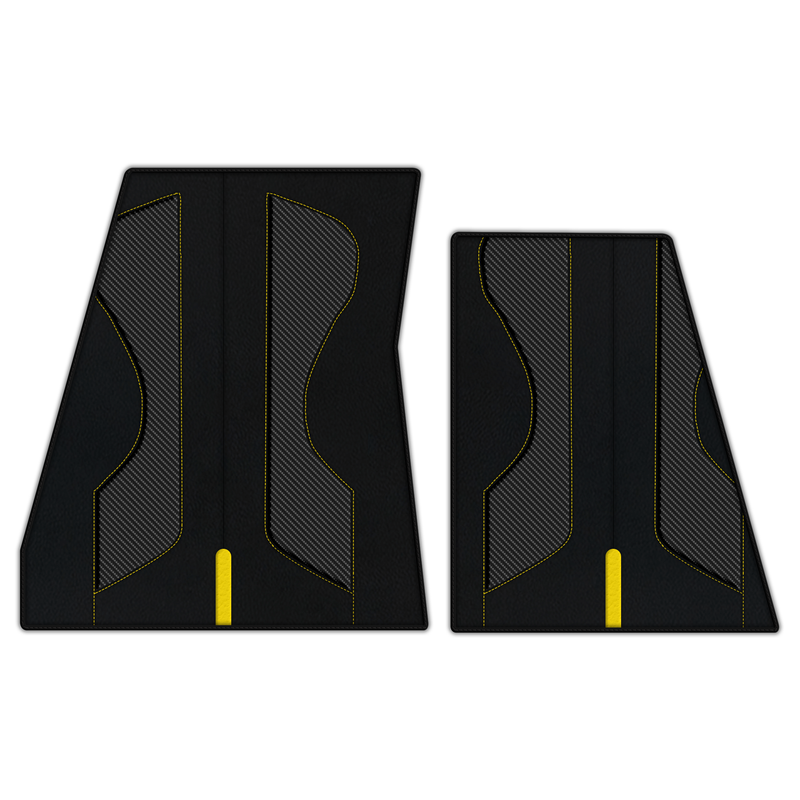 Customizable Leather Floor Mats with AW35 Pattern for Ferrari F80 (2025–2026)