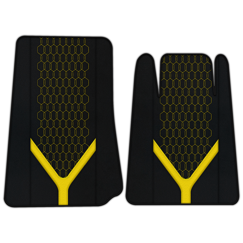 Customizable Leather Floor Mats with AW26 Pattern for Lamborghini Espada (1968-1978)