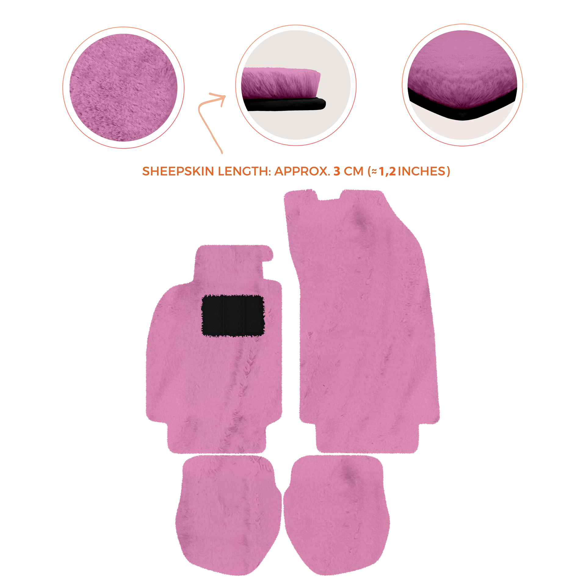 Customizable Leather Floor Mats with Hex Pattern for Porsche 964 (1989-1994) - AutoWin