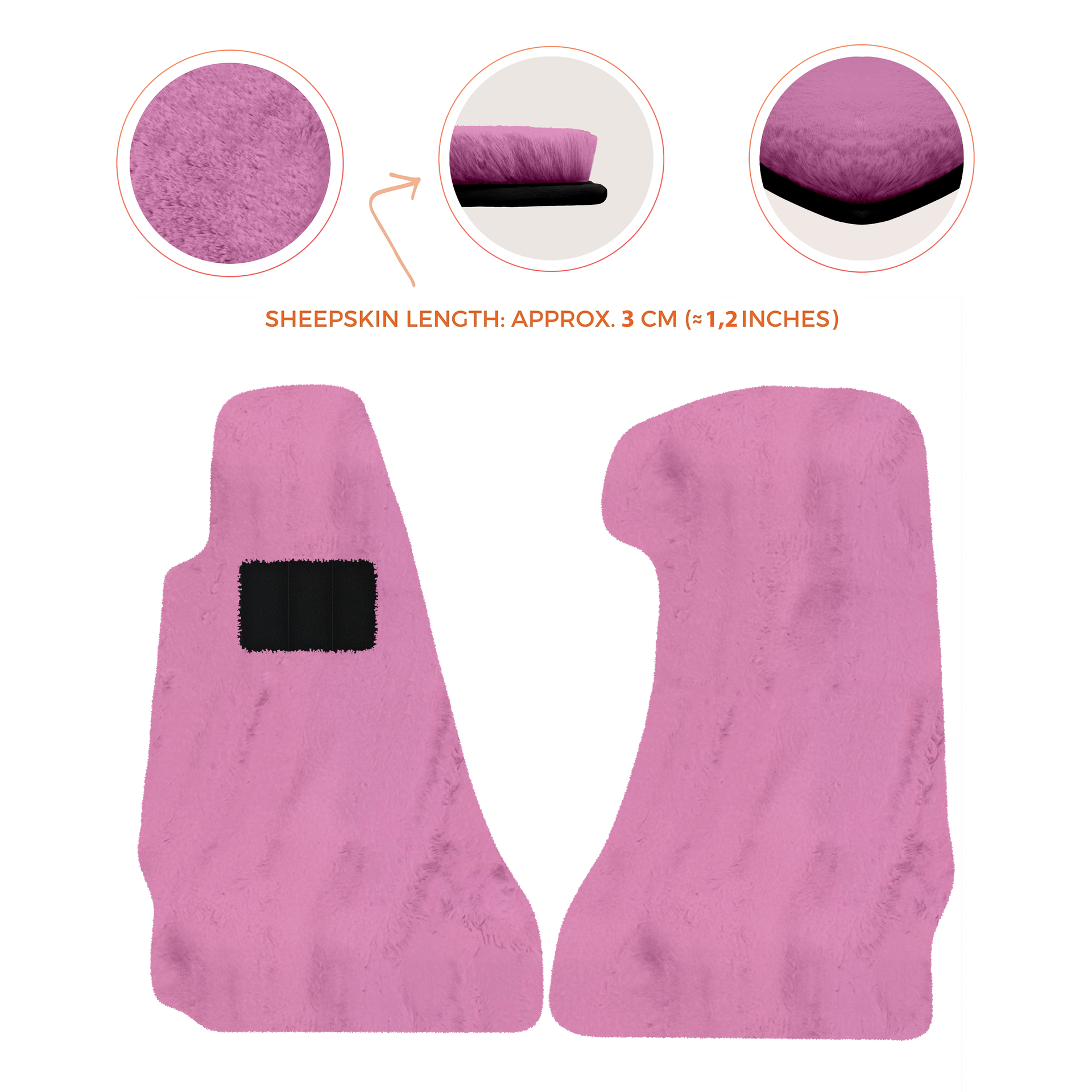 Premium Sheepskin Floor Mats for Aston Martin V8 Vantage (2006-2017)