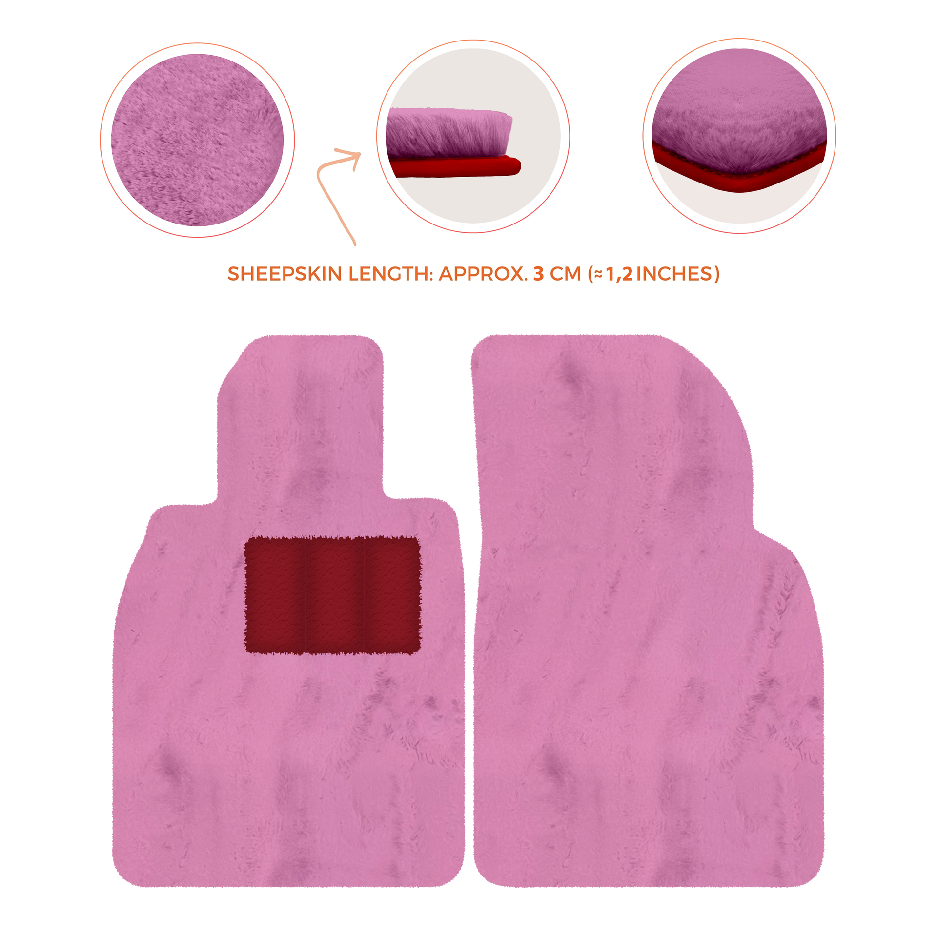 Deluxe Luxury Sheepskin Floor Mats for Porsche 911 SC (1978-1984)