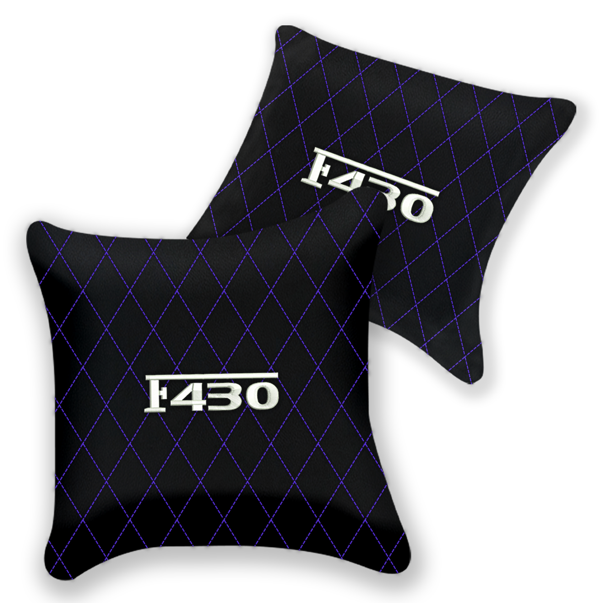 Customizable Black Leather Pillows for Ferrari F355 (1994-1999)