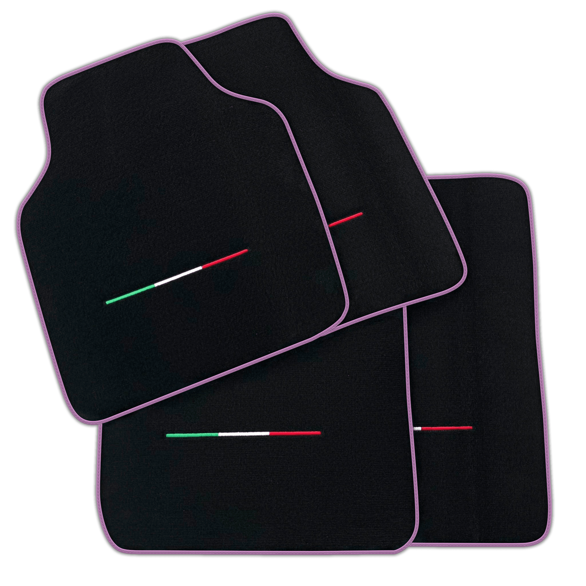Black Floor Mats for Ferrari Purosangue (2023-2024) IT Flag | Various Trim Colors