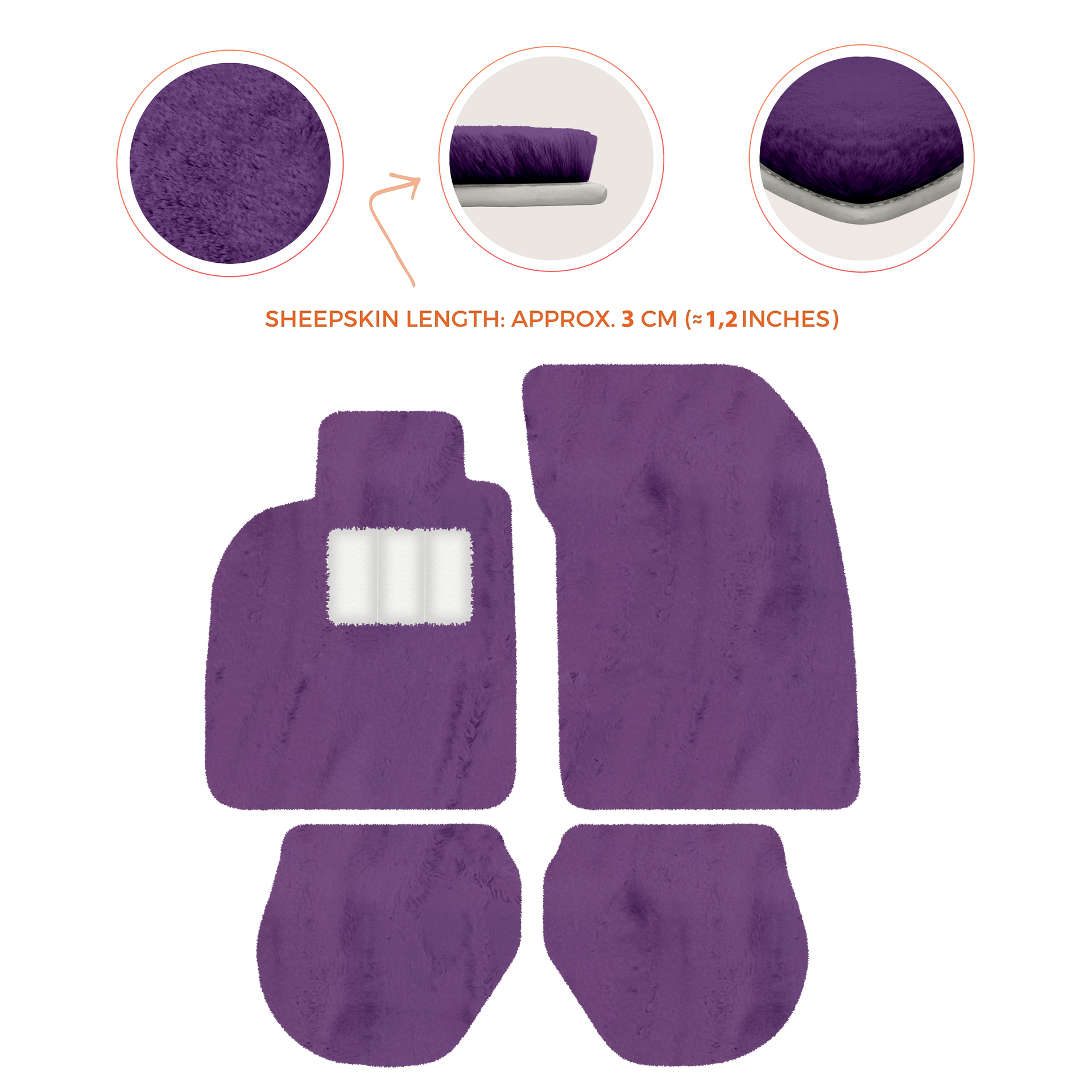 Customizable Leather Floor Mats with Triangle Pattern for Porsche 911 - 993 (1994-1998) - AutoWin