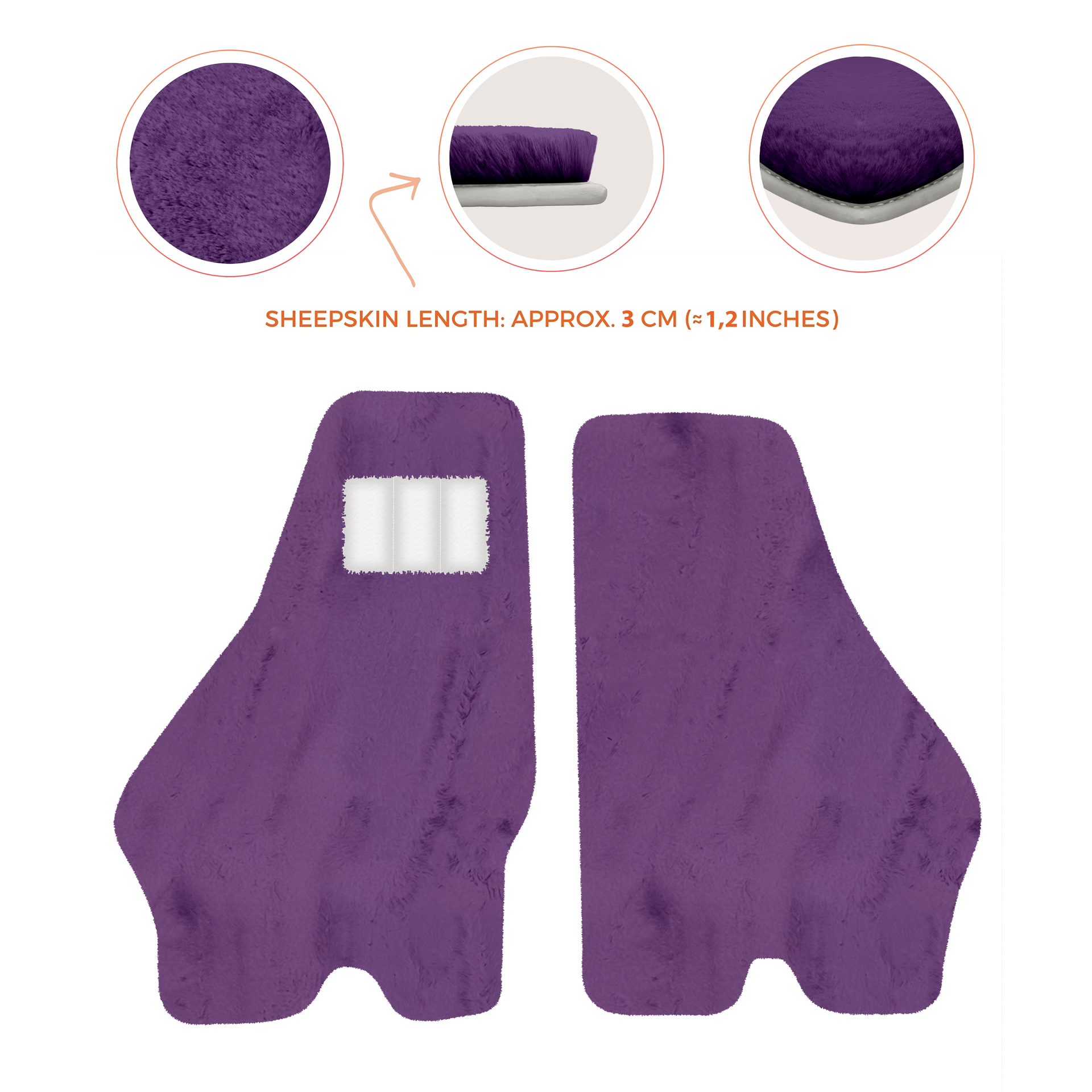 Luxury Sheepskin Floor Mats for Lamborghini Urus (2018-2026)