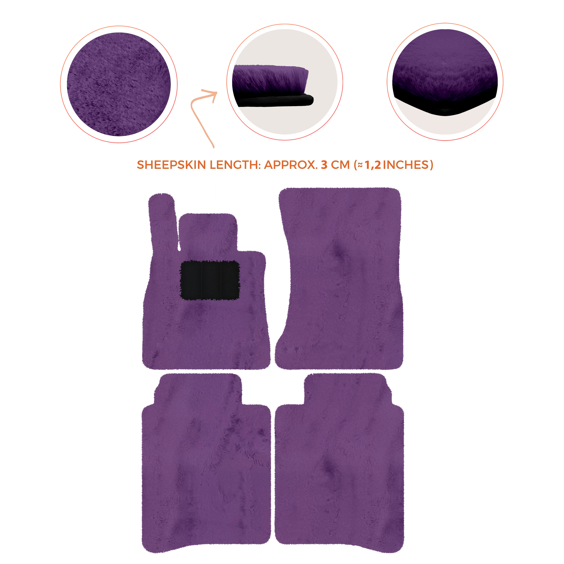 Luxury Sheepskin Floor Mats for Mercedes-Benz S-Class X222 | 2015-2021