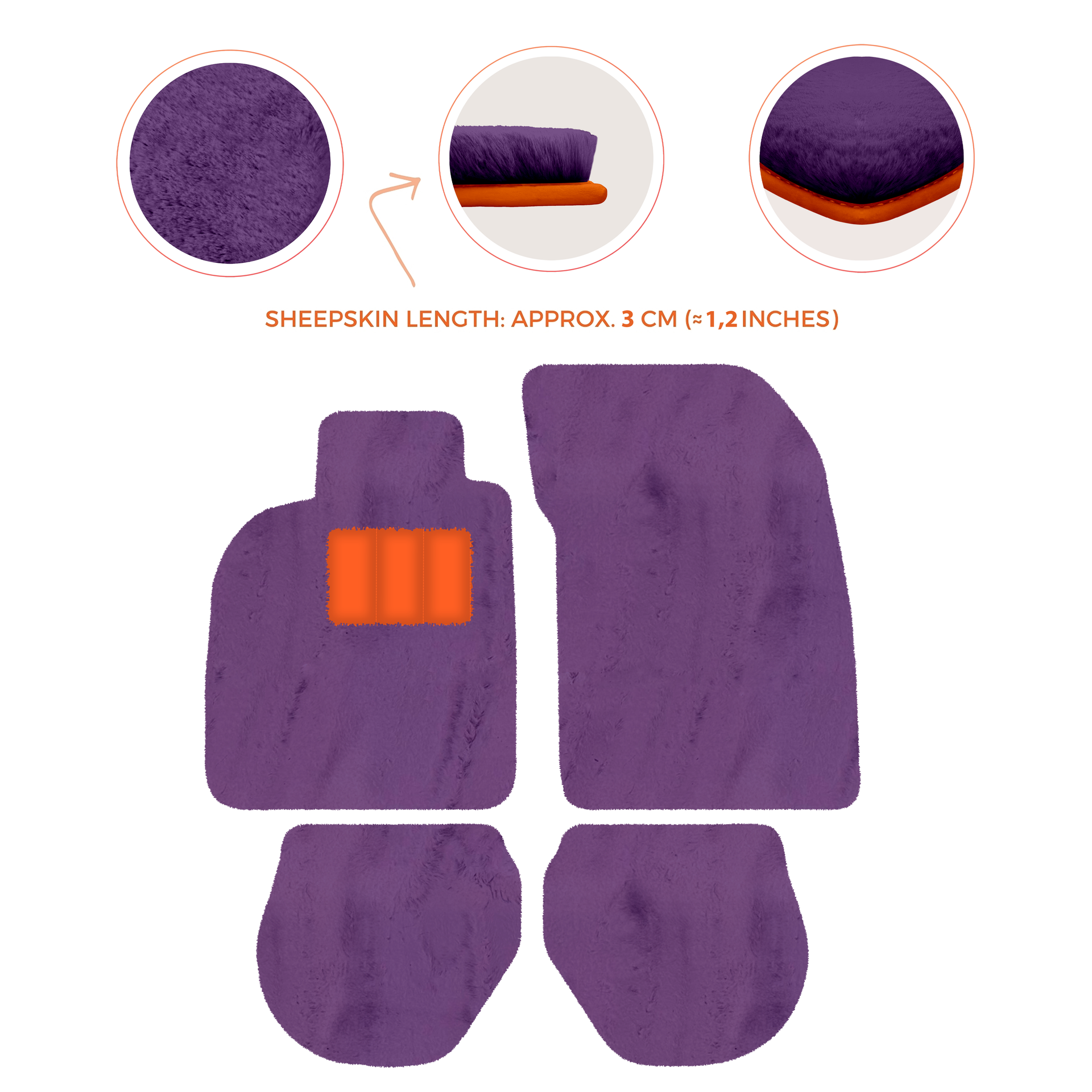 Customizable Leather Floor Mats with Triangle Pattern for Porsche 911 - 993 (1994-1998) - AutoWin