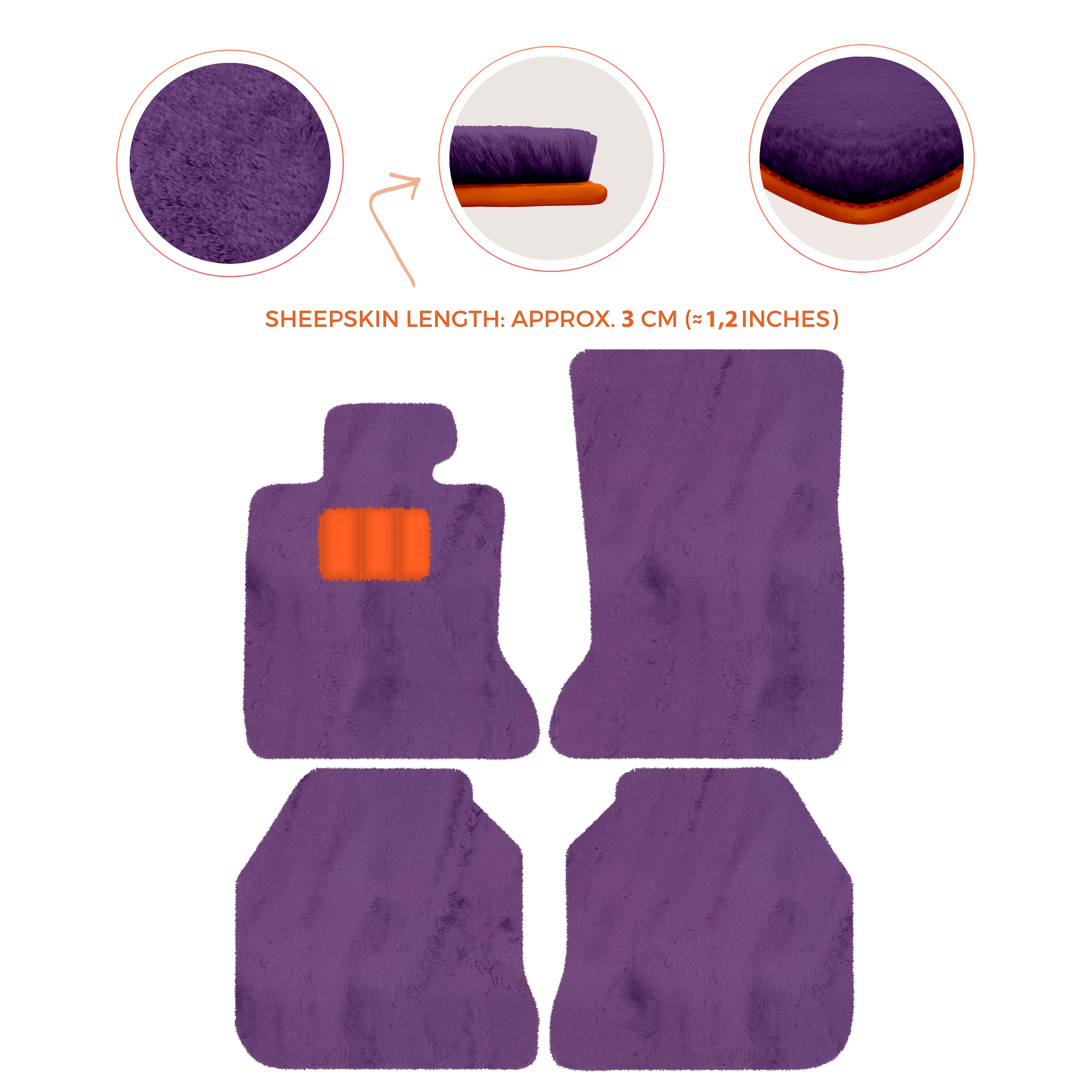 Luxury Sheepskin Floor Mats for Rolls-Royce Ghost RR2 (2010-2014)