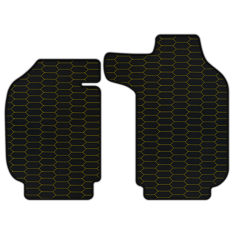 Customizable Leather Floor Mats with Raptor Hex Pattern for Porsche Classic 911 (1963-1989)