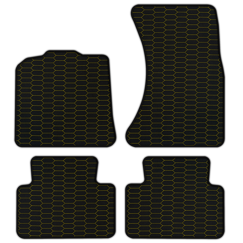 Customizable Leather Floor Mats with Raptor Hex Pattern for Porsche Macan (2014-2023)
