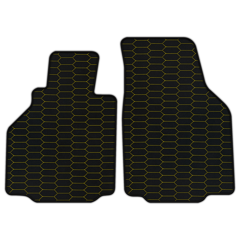 Customizable Leather Floor Mats with Raptor Hex Pattern for Porsche 911 GT3 RS (996) 2003–2004