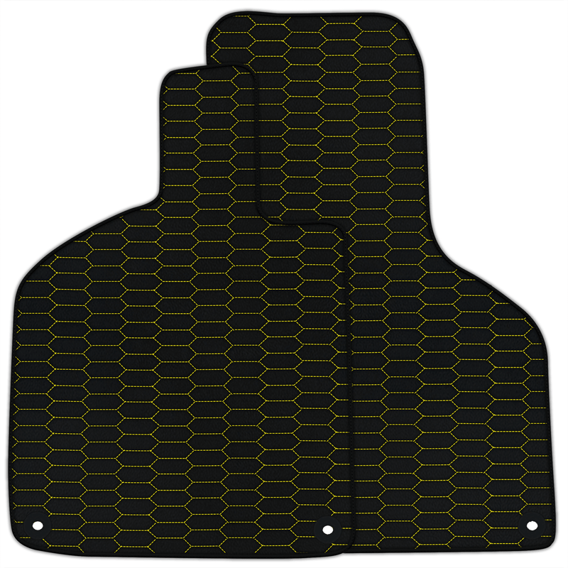 Customizable Leather Floor Mats with Raptor Hex Pattern for Lamborghini Huracan Perfomante (2017-2019)