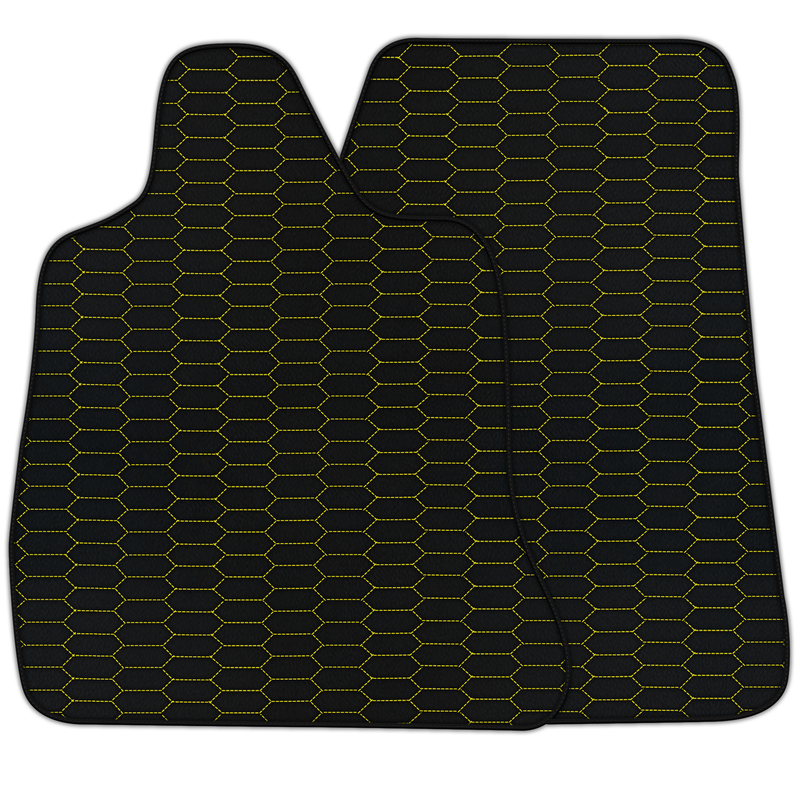 Personalizowane skórzane dywaniki samochodowe z wzorem Raptor Hex dla Chevrolet Corvette C7 (2014-2019)