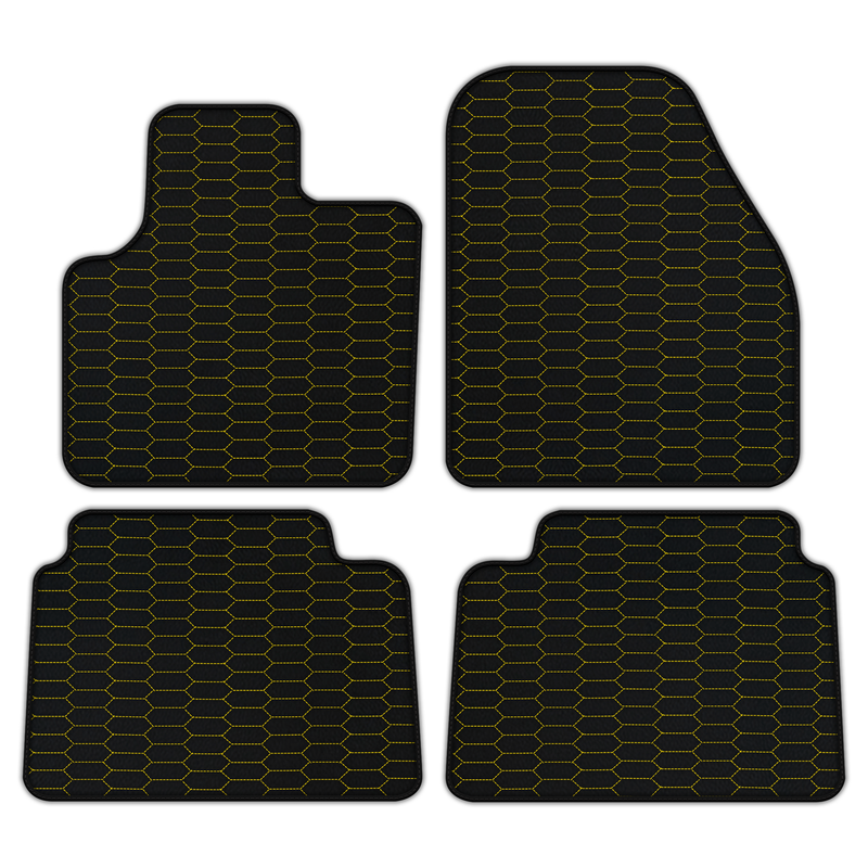 Customizable Leather Floor Mats with Raptor Hex Pattern for Land Rover Discovery Sport (2019-2024)