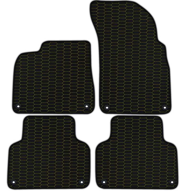 Customizable Leather Floor Mats with Raptor Hex Pattern for Lamborghini Urus (2018-2026)