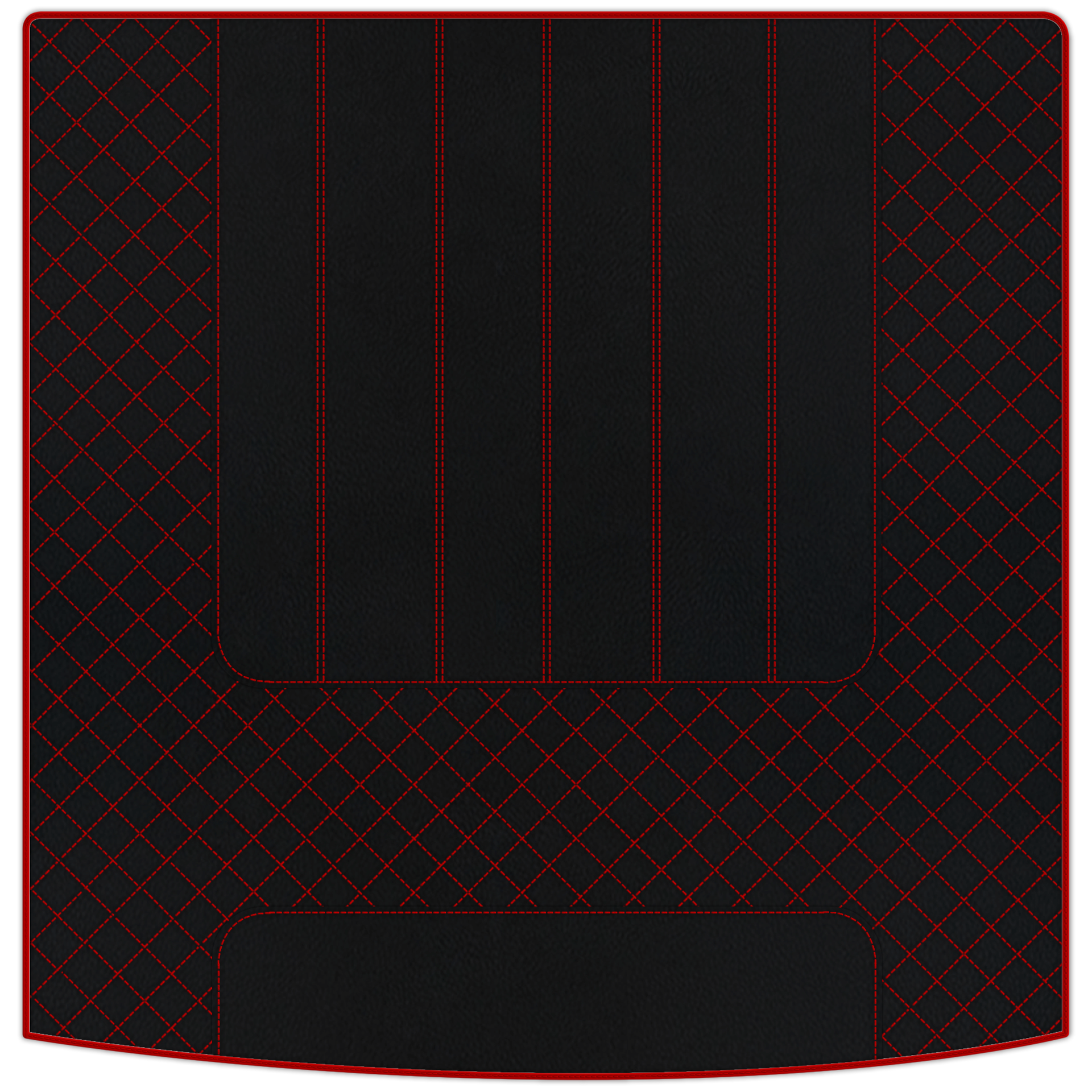 Customizable Leather Floor Mats with Double Diamond Pattern for Bentley Flying Spur (2019-2023) - AutoWin