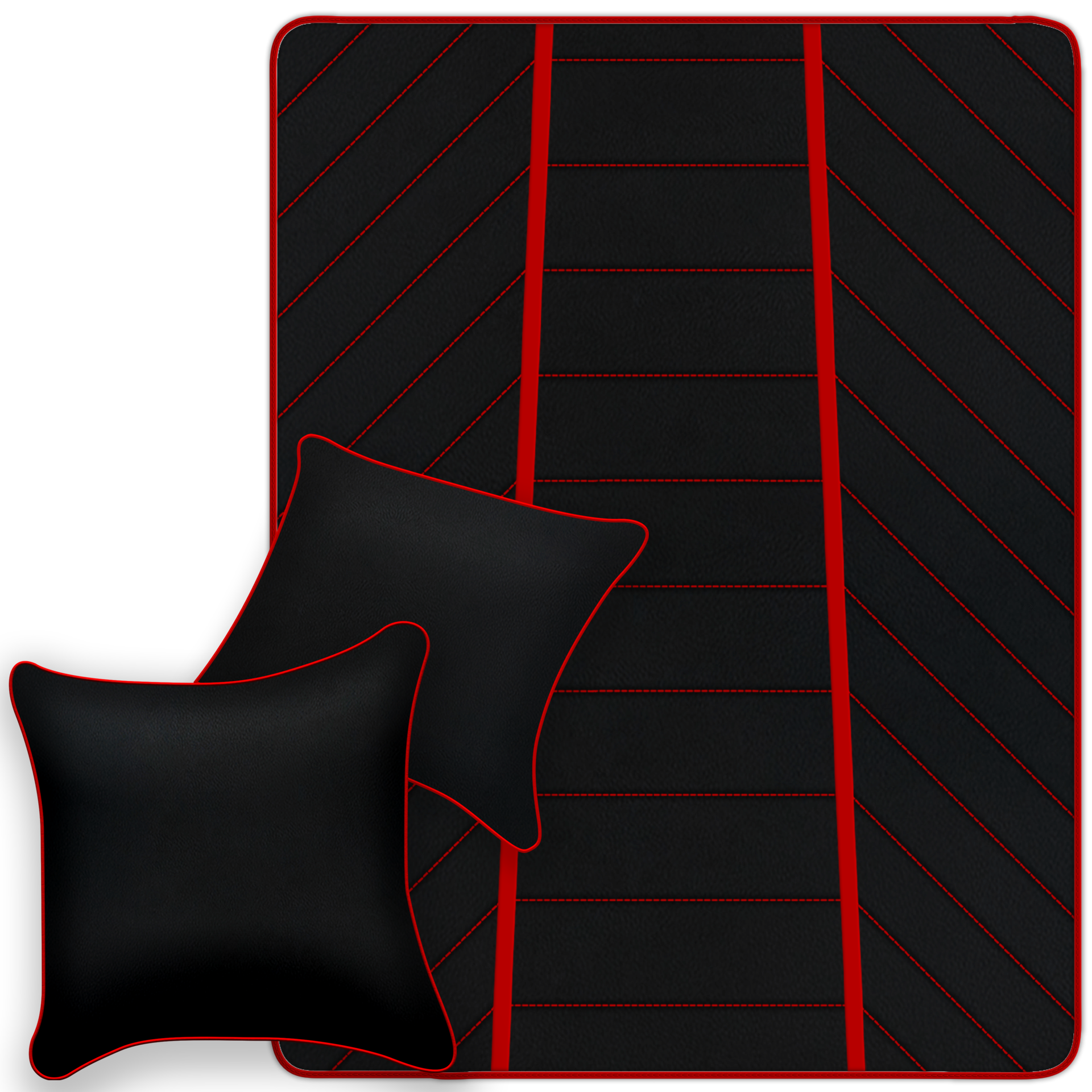 Premium Black Leather Floor Mats for Ferrari California | Full Set