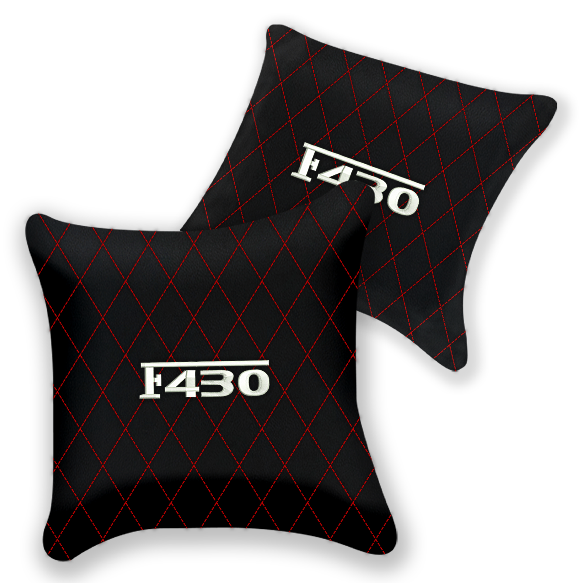 Customizable Black Leather Pillows for Ferrari F355 (1994-1999)