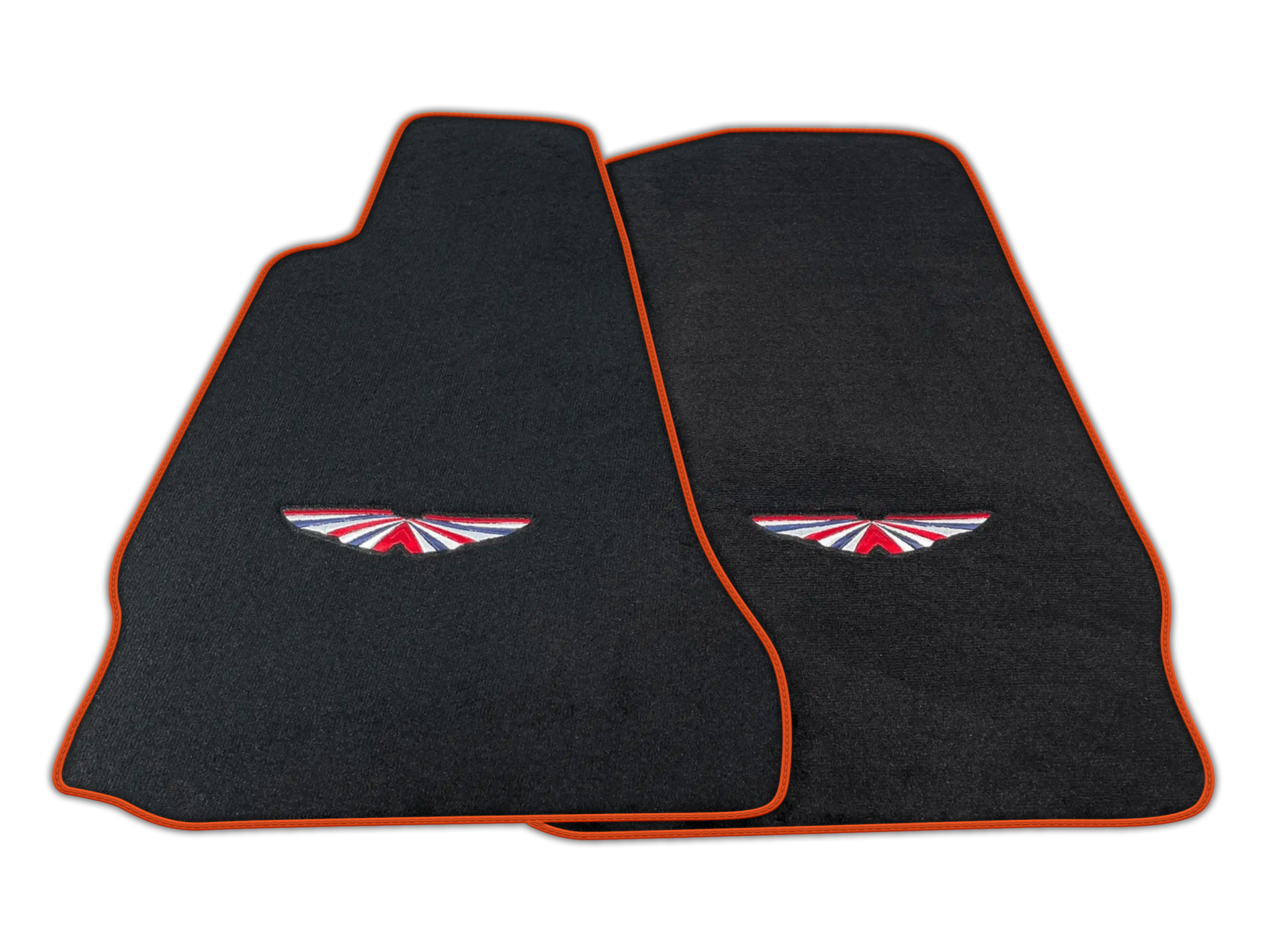 Black Floor Mats For Aston Martin V12 Vanquish (2012-2018) 2-door Coupe | ER56 Design