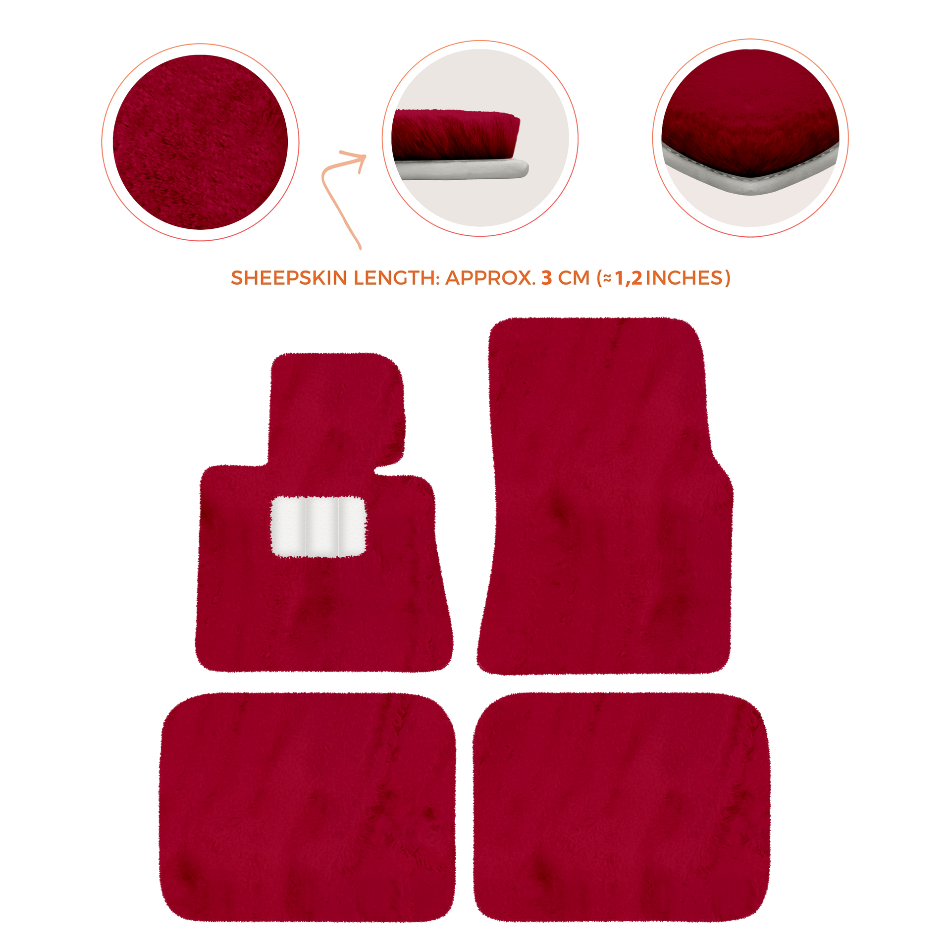 Luxury Sheepskin Floor Mats for Rolls-Royce Ghost Series I (2010-2014)