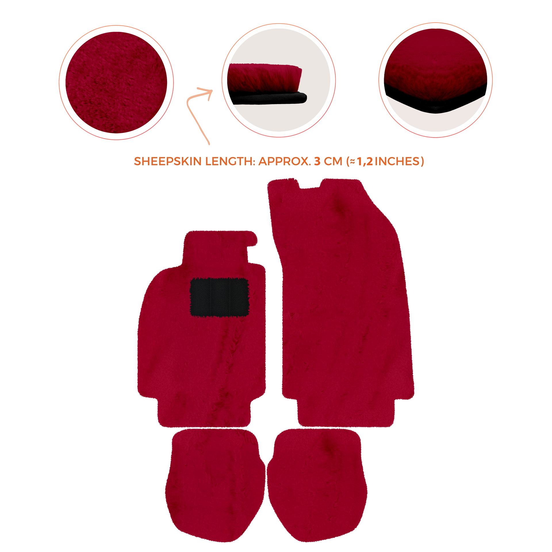 Customizable Leather Floor Mats with Hex Pattern for Porsche 964 (1989-1994) - AutoWin