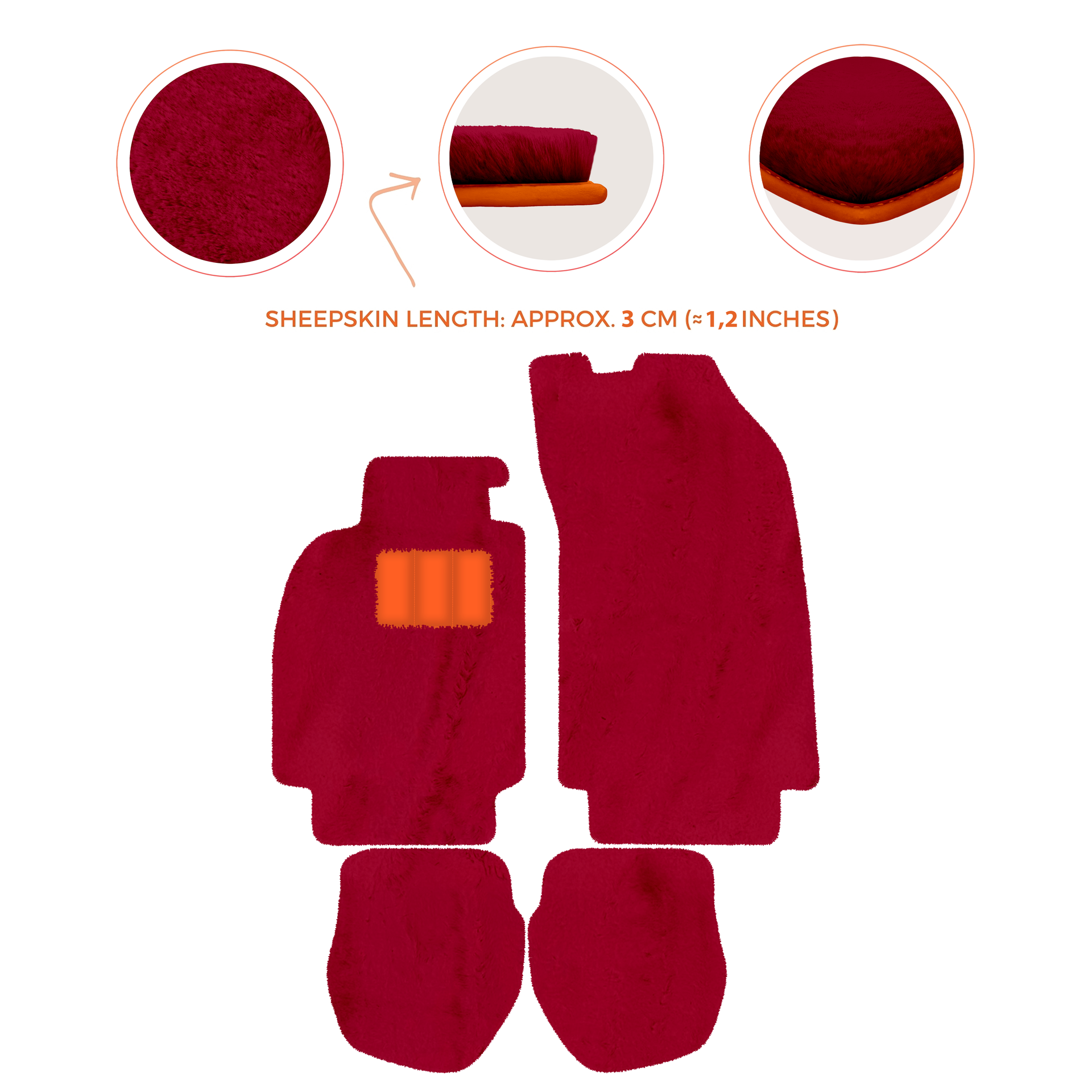 Customizable Leather Floor Mats with Hex Pattern for Porsche 964 (1989-1994) - AutoWin