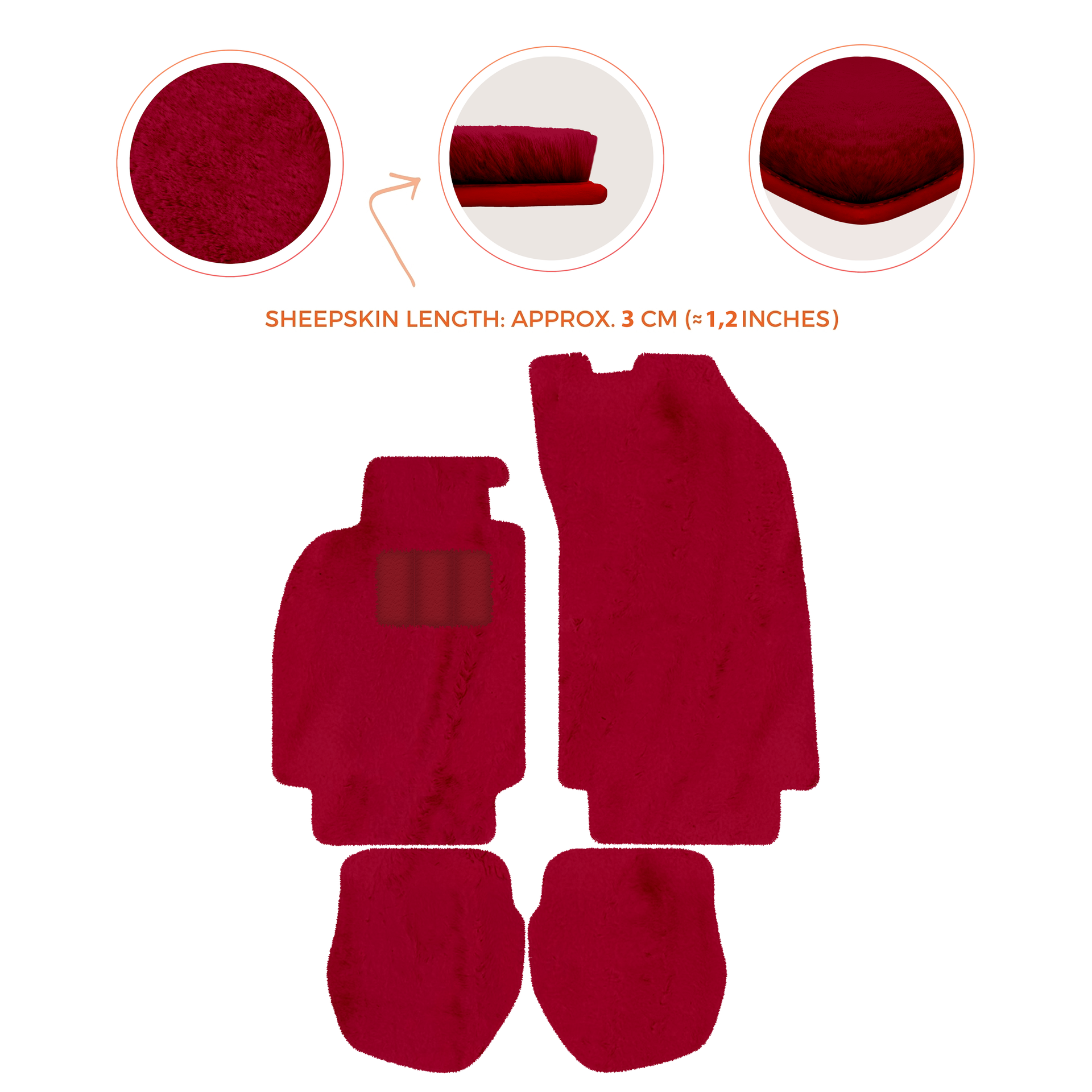 Customizable Leather Floor Mats with Hex Pattern for Porsche 964 (1989-1994) - AutoWin