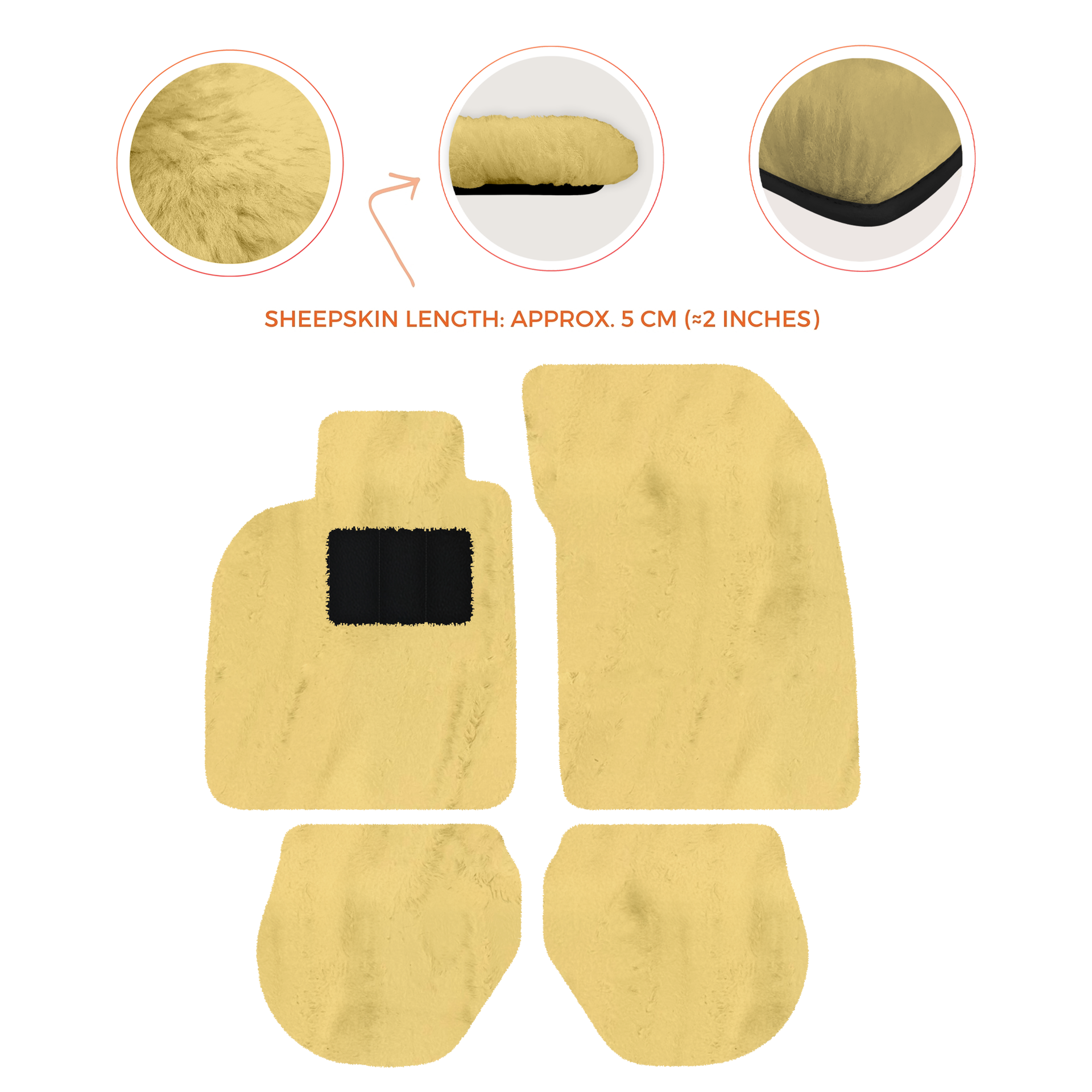 Customizable Leather Floor Mats with Triangle Pattern for Porsche 911 - 993 (1994-1998) - AutoWin