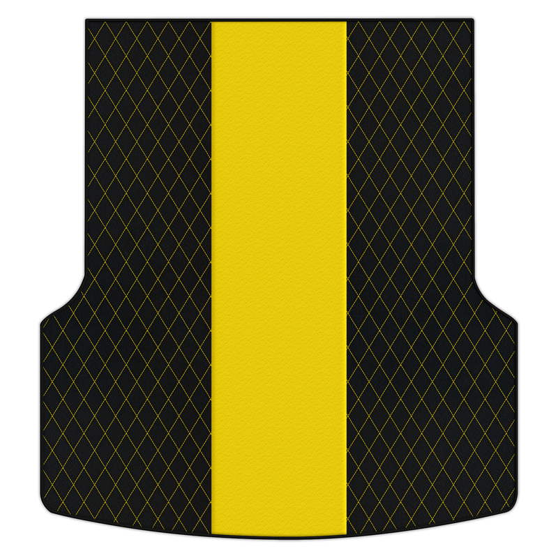 Customizable Leather Trunk Floor Mats with Single Diamond Pattern for Bentley Flying Spur (2019-2023)